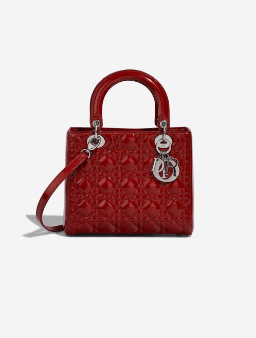 Dior Lady Medium Patent Red Front | Verkaufen Sie Ihre Designertasche