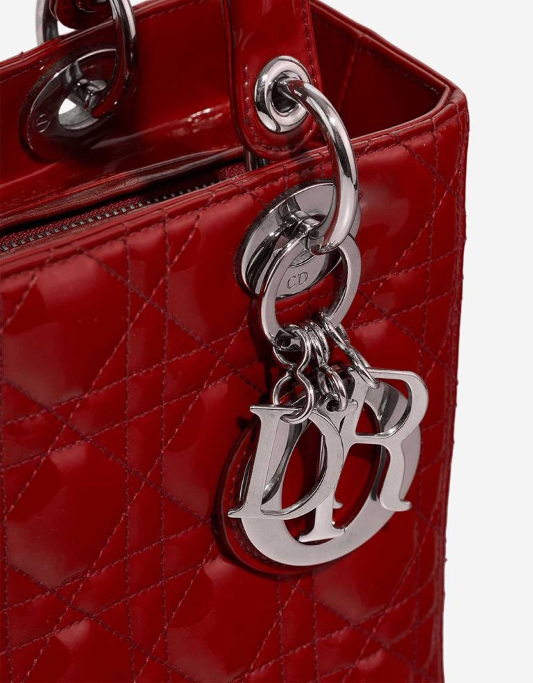 Dior Lady Medium Patent Red Front | Verkaufen Sie Ihre Designertasche