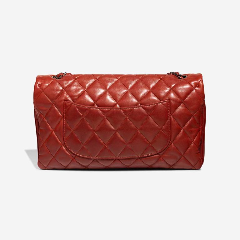 Chanel Timeless Maxi à rabat Sac en agneau rouge | Vendez votre sac de créateur
