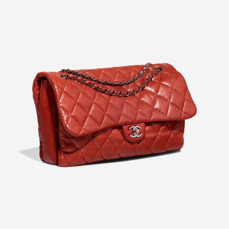 Chanel Timeless Maxi à rabat Sac en agneau rouge | Vendez votre sac de créateur