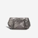 Chanel Shopping Tote Crinkled Calf Silver Metallic Front | Sell your designer bag