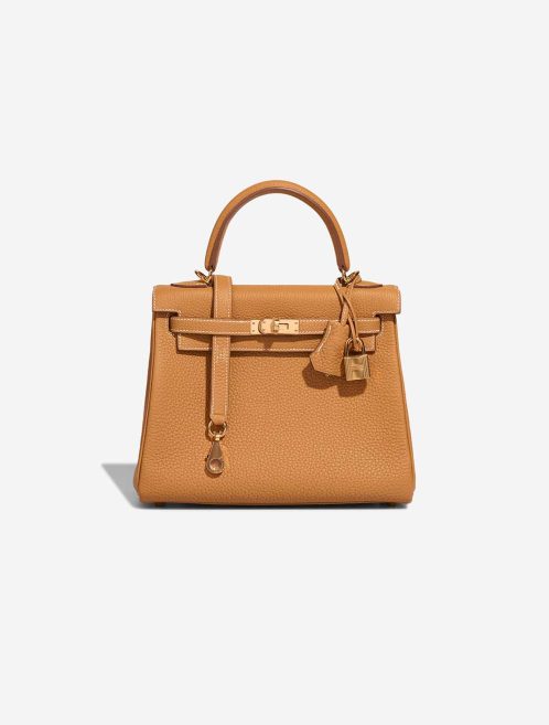 Hermès Kelly 25 Togo Sable Naturel Front | Sell your designer bag