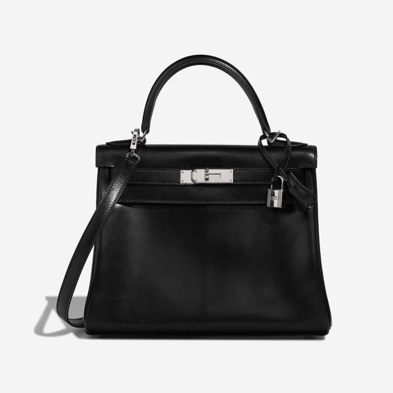 Hermès Kelly 28 Box Black Front | Sell your designer bag