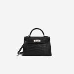 Hermès Kelly Mini Matte Alligator Black Front | Sell your designer bag