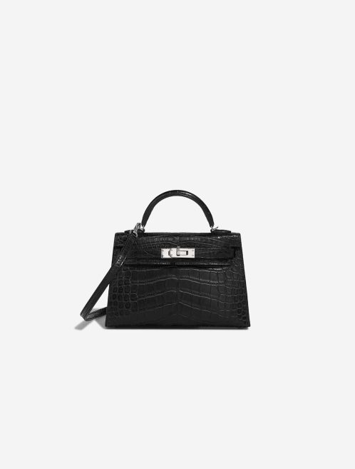 Hermès Kelly Mini Matte Alligator Black Front | Vendre votre sac de créateur