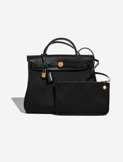 Hermès Herbag 31 Toile / Vache Hunter Black Front | Sell your designer bag
