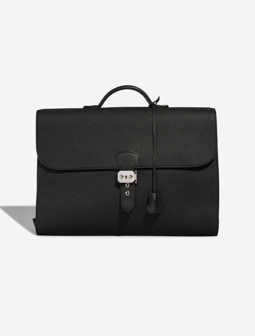 Hermès Sac a Dépêches 2-38 Togo Black Front | Sell your designer bag