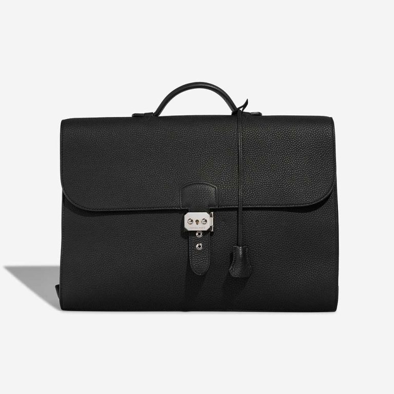 Hermès Sac a Dépêches 2-38 Togo Black Front | Vendre votre sac de créateur