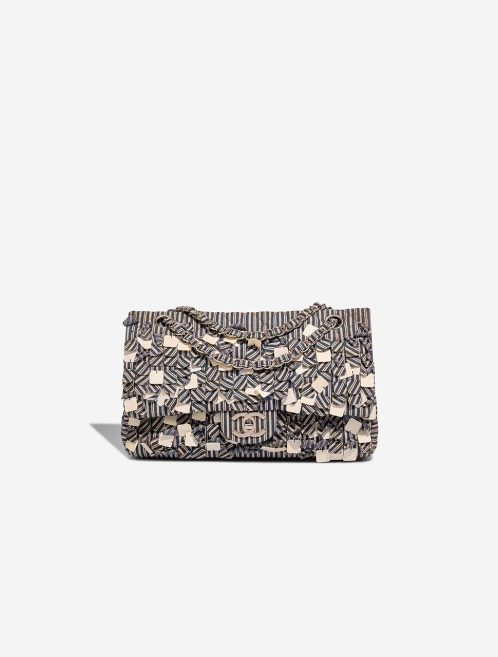 Chanel Timeless Medium Sequins / Denim Dark Blue / Beige Front | Sell your designer bag