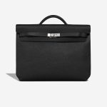 Hermès Kelly Dépêches 36 Epsom Schwarz Front | Verkaufen Sie Ihre Designer-Tasche