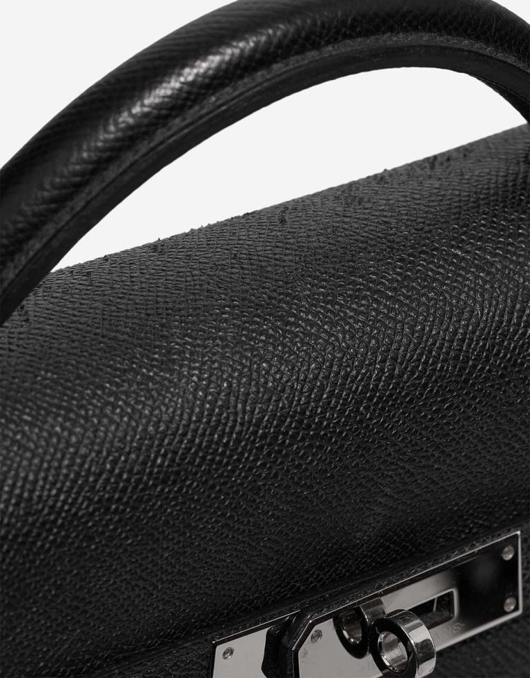 Hermès Kelly Dépêches 36 Epsom Black Signs of wear | Sell your designer bag