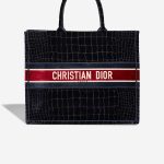 Dior Book Tote Large Velvet Black / Red Front | Vendez votre sac de créateur