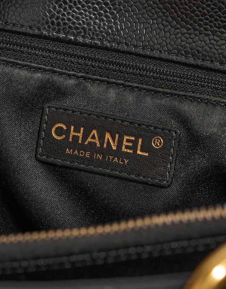 Chanel Shopping Tote GST Caviar-Leder Schwarzes Logo | Verkaufen Sie Ihre Designertasche