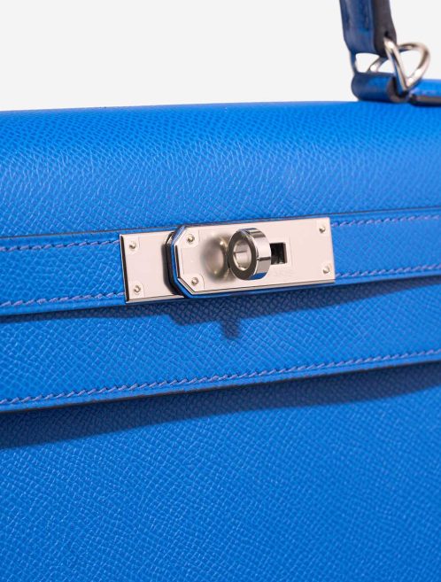 Hermès Kelly 28 Bleu Epsom Royal Système de fermeture | Vendre votre sac de créateur