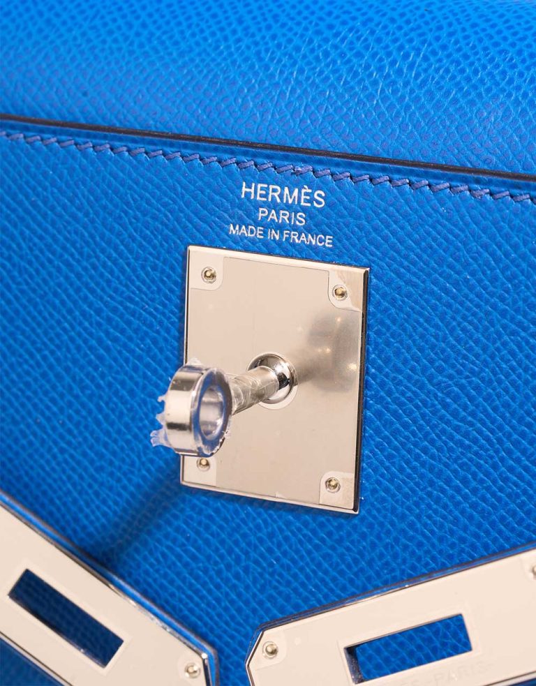 Hermès Kelly 28 Epsom Blue Royal Logo | Sell your designer bag