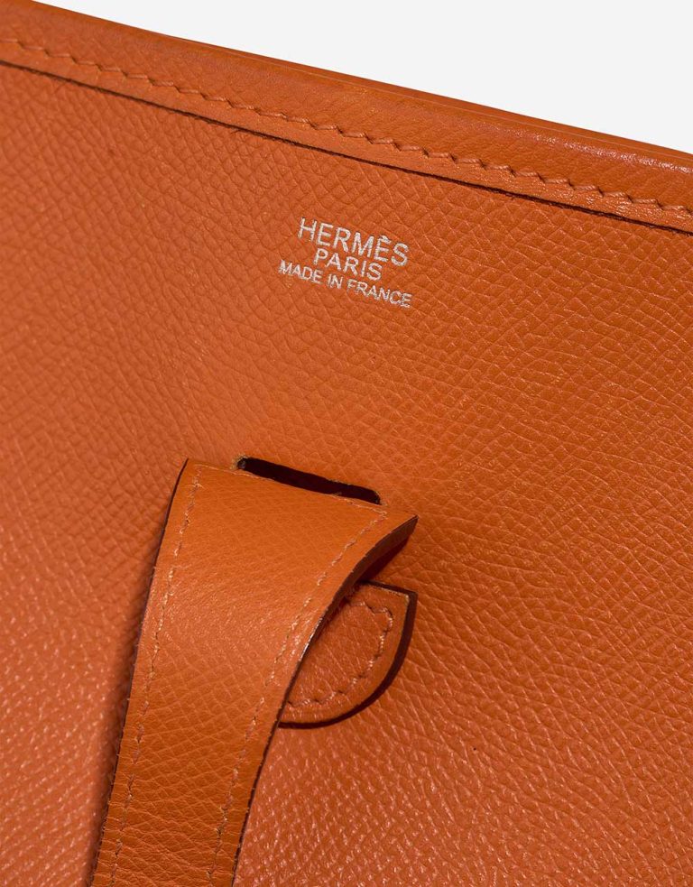 Hermès Evelyne 29 Epsom Orange H Gebrauchsspuren | Verkaufen Sie Ihre Designertasche