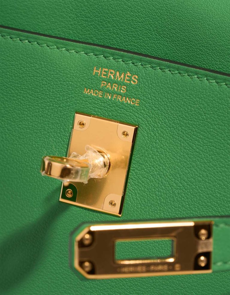 Hermès Kelly Moove Swift Vert Yucca Front | Verkaufen Sie Ihre Designertasche