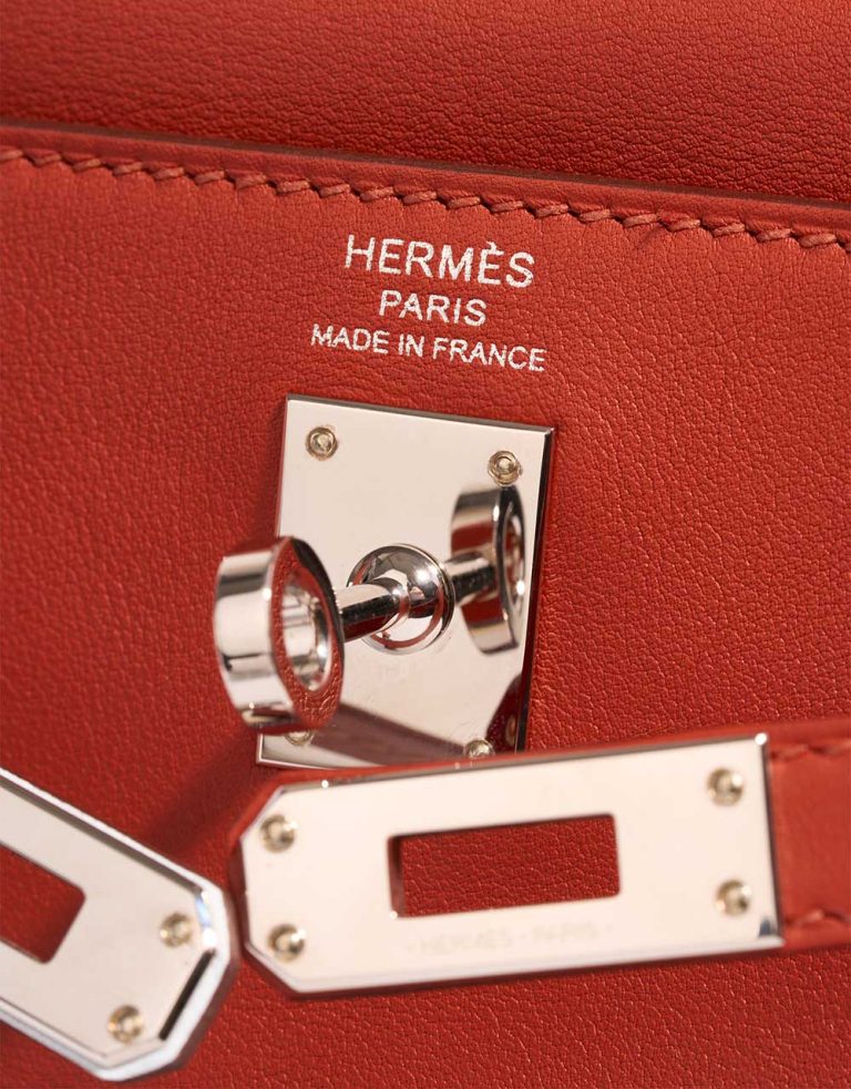 Hermès Kelly 25 Colormatic Swift Cuivre / Nata / Bleu Brume / Chai / Lime Logo | Sell your designer bag