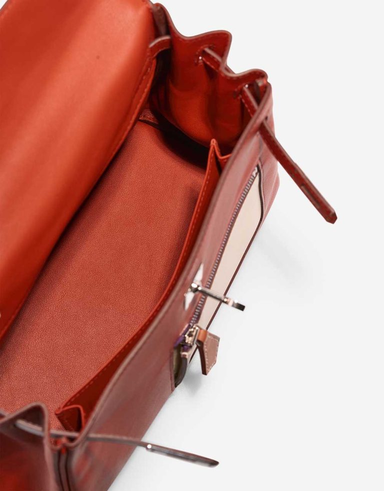 Hermès Kelly 25 Colormatic Swift Cuivre / Nata / Bleu Brume / Chai / Lime Inside | Sell your designer bag