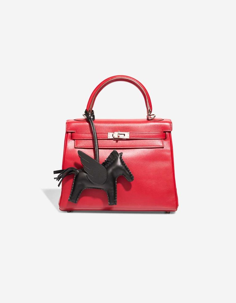 Hermès Rodeo Pegasus MM Milo Lamb So Black Front | Sell your designer bag