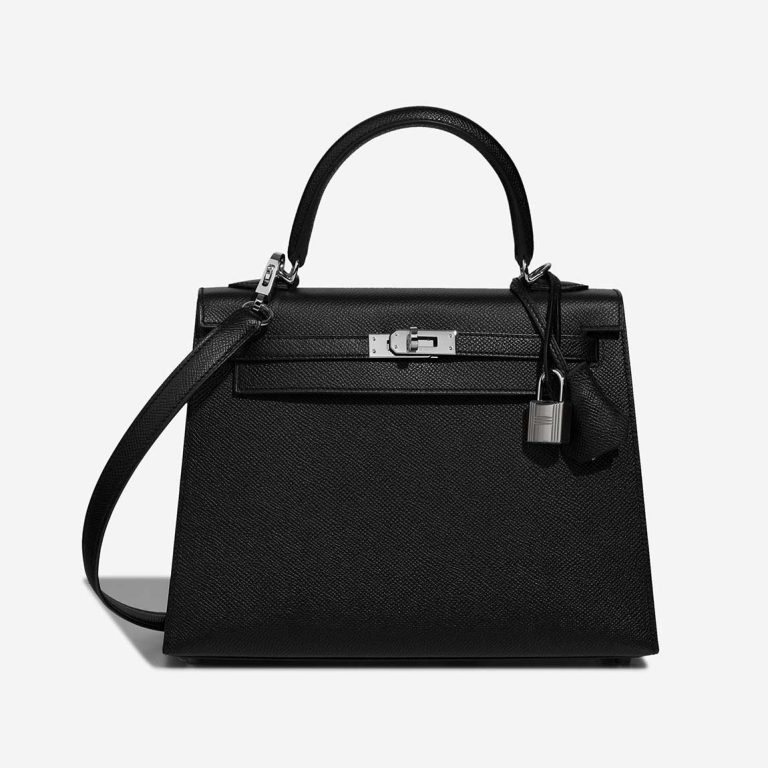 Hermès Kelly 25 Epsom Black Front | Sell your designer bag