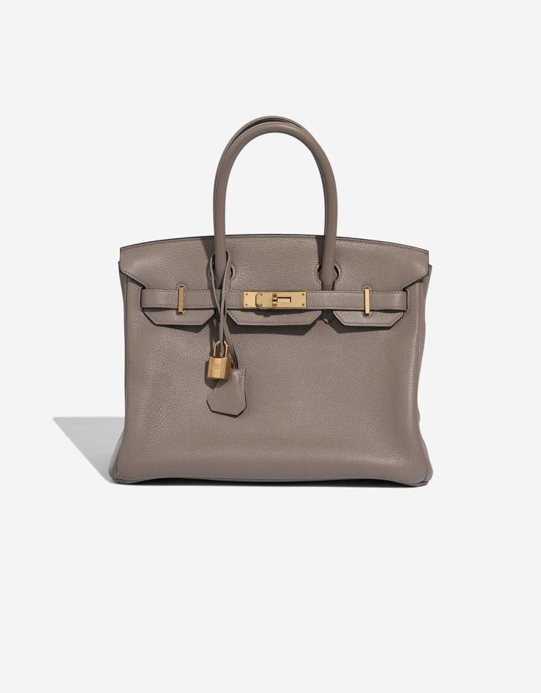 Hermès Birkin 30 Clémence Gris Asphalte Front | Sell your designer bag