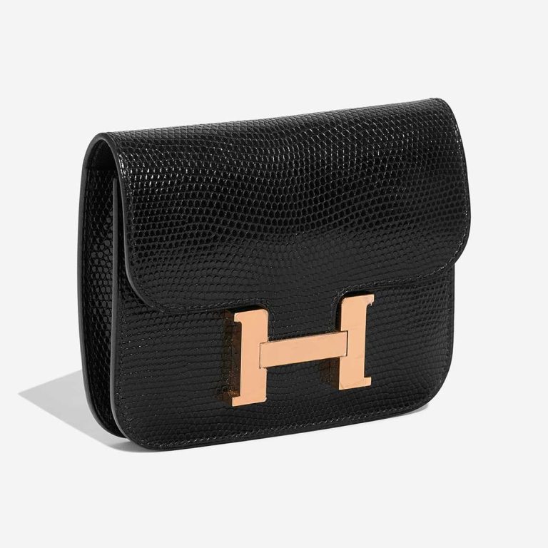 Hermès Constance Slim Wallet Lizard Black | Sell your designer bag