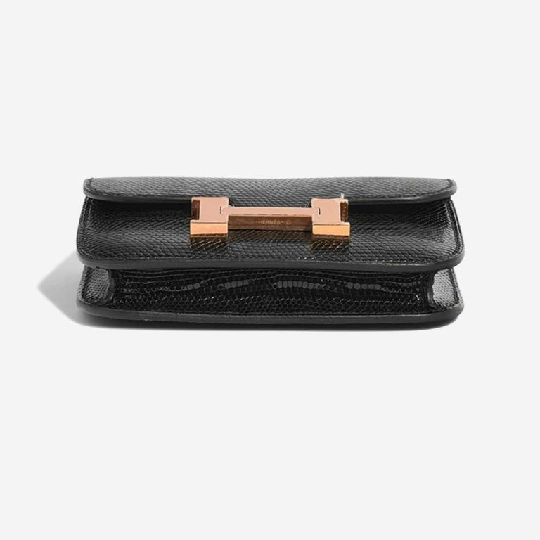 Hermès Constance Slim Wallet Lizard Black | Sell your designer bag