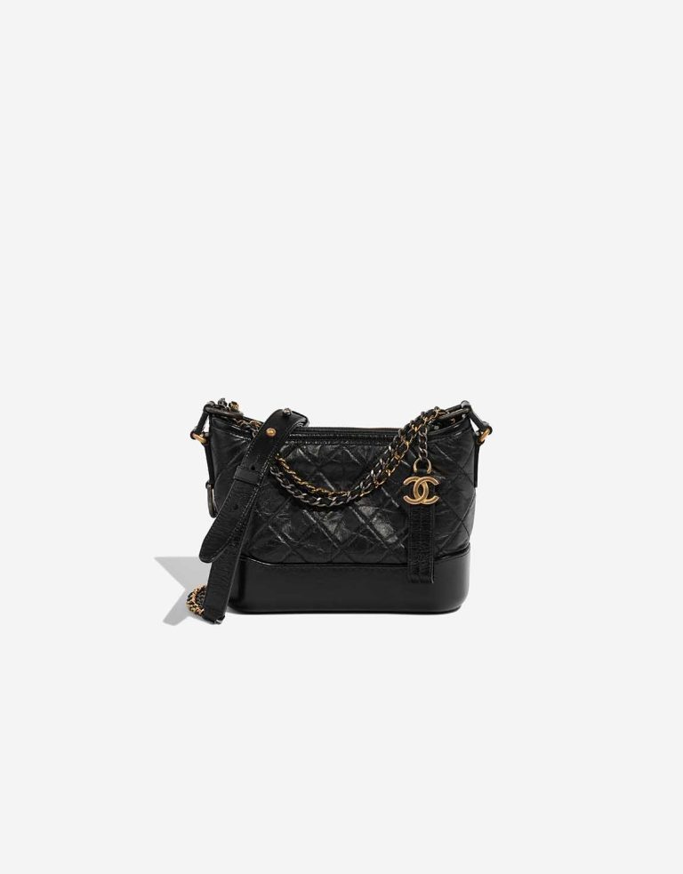 Chanel Gabrielle Small Aged Kalbsleder Black Front | Verkaufen Sie Ihre Designer-Tasche