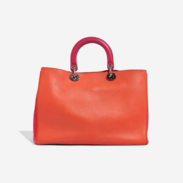 Dior Diorissimo Large Lamb Orange / Fuchsia | Sell your designer bag