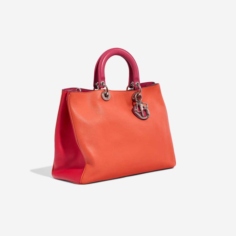 Dior Diorissimo Large Lamb Orange / Fuchsia | Sell your designer bag