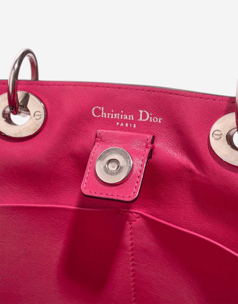 Dior Diorissimo Large Lamb Orange / Fuchsia Logo | Sell your designer bag