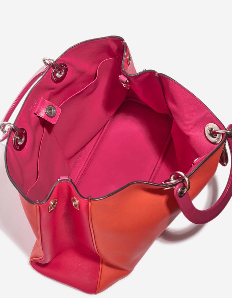 Dior Diorissimo Large Lamb Orange / Fuchsia Inside | Sell your designer bag