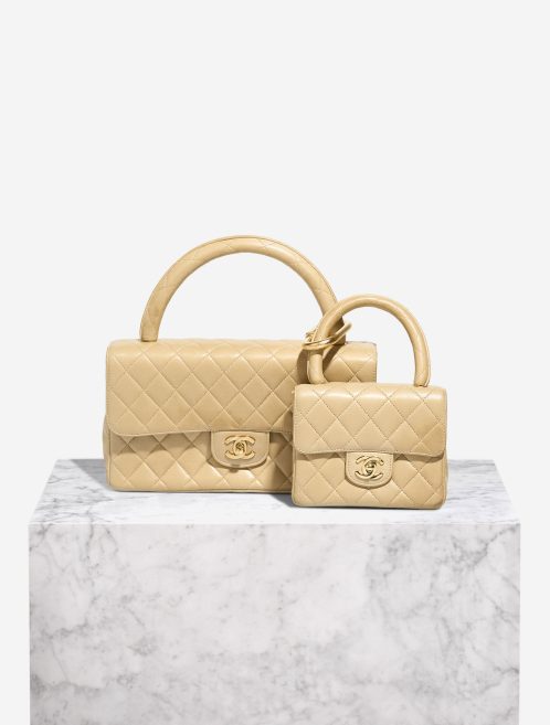 Chanel Timeless Handle Lamb Beige Parent-Child Set Front | Sell your designer bag