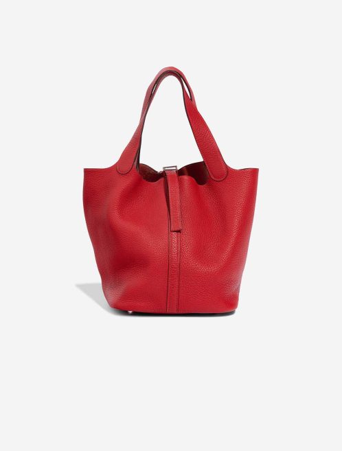 Hermès Picotin 22 Taurillon Clémence Rouge Vif Front | Sell your designer bag