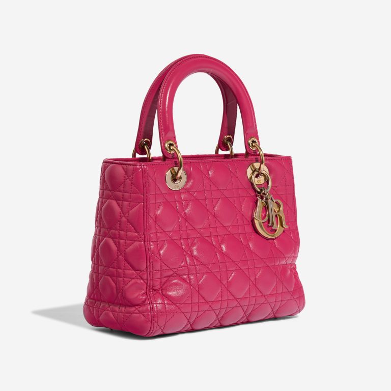 Dior Lady Medium Lamb Pink | Vendez votre sac de créateur