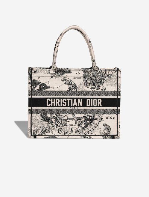 Dior Book Tote Small Canvas Beige / Black Front | Vendez votre sac de créateur