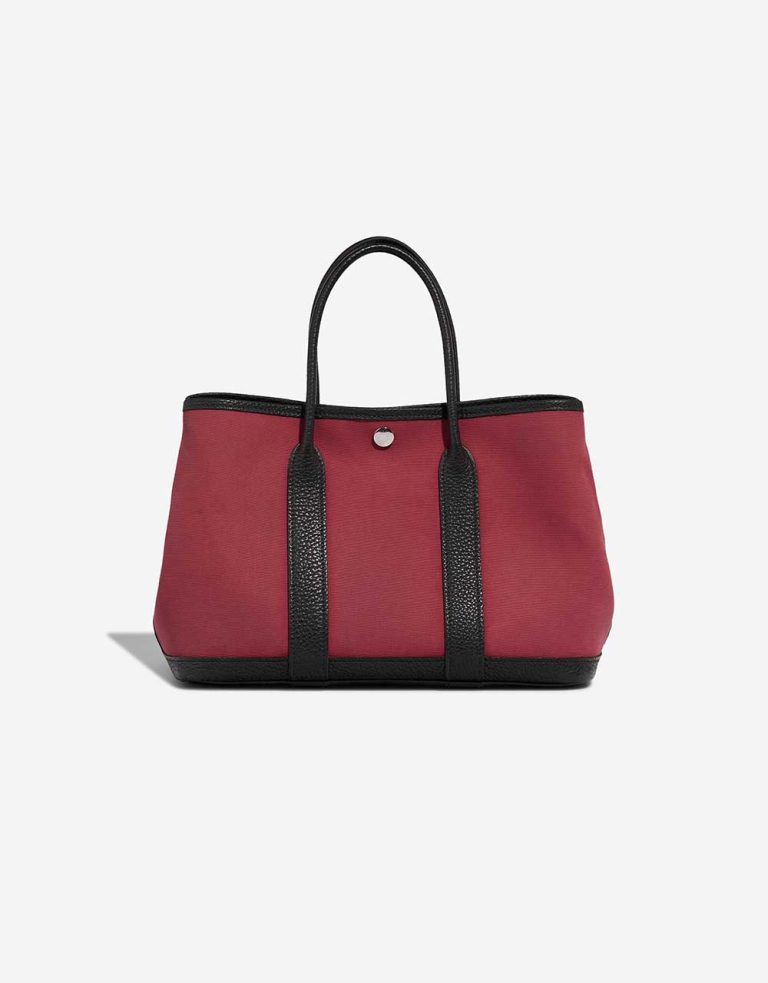 Hermès Garden Party 36 Toile Rouge H / Black Front | Sell your designer bag