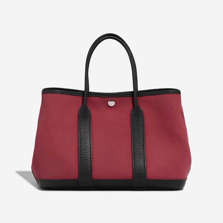 Hermès Garden Party 36 Toile Rouge H / Black Front | Verkaufen Sie Ihre Designer-Tasche