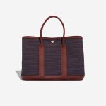 Hermès Garden Party 30 Toile Rouge Sellier / Bleu Obscur Front | Sell your designer bag