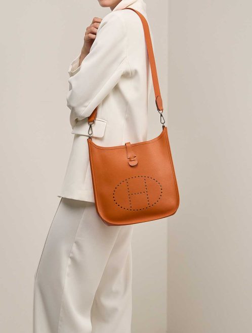 Hermès Evelyne 29 Epsom Orange H Front | Verkaufen Sie Ihre Designer-Tasche