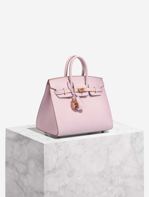 Hermès Birkin HSS 25 Epsom Mauve Pâle / Rose Sakura Front | Verkaufen Sie Ihre Designer-Tasche