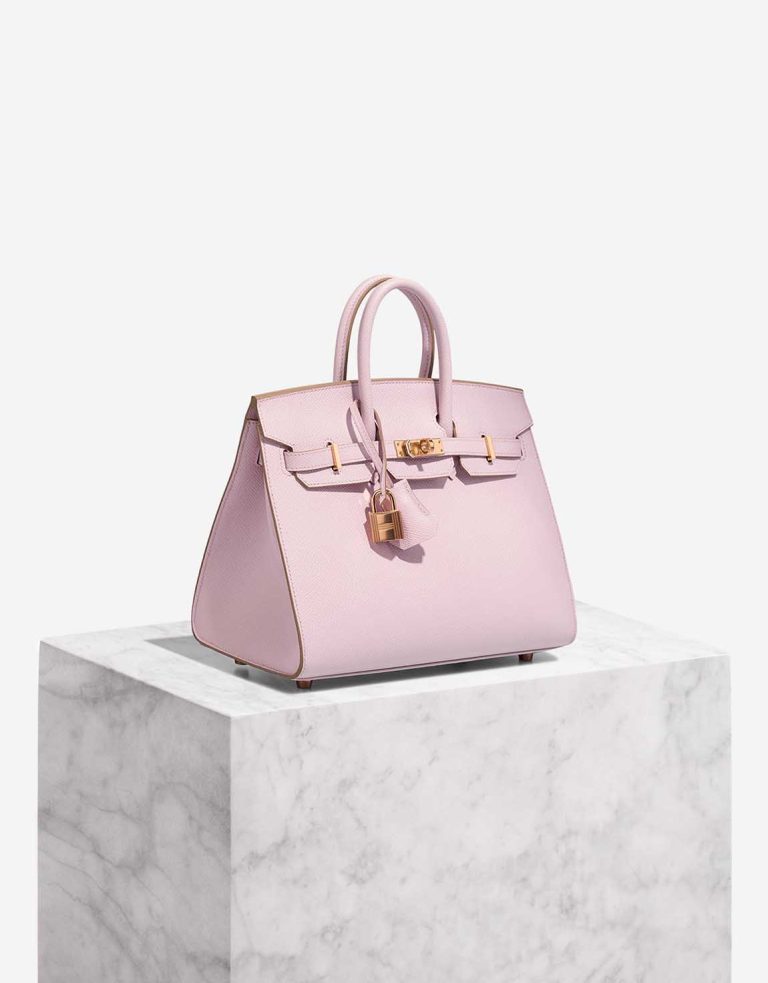 Hermès Birkin HSS 25 Epsom Mauve Pâle / Rose Sakura Front | Verkaufen Sie Ihre Designer-Tasche