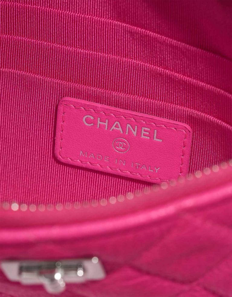 Chanel Clutch Caviar Hot Pink Logo | Sell your designer bag