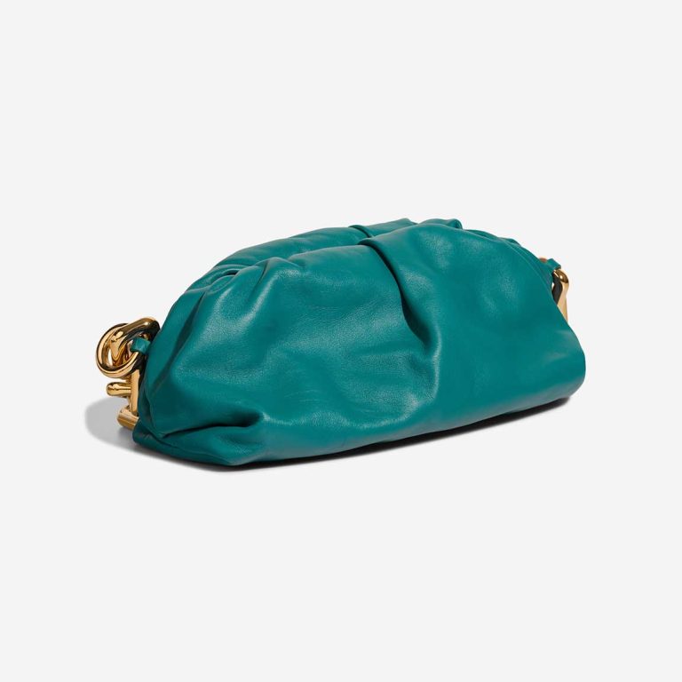 Bottega Veneta Chain Pouch Medium Lamb Petrol Blue | Sell your designer bag