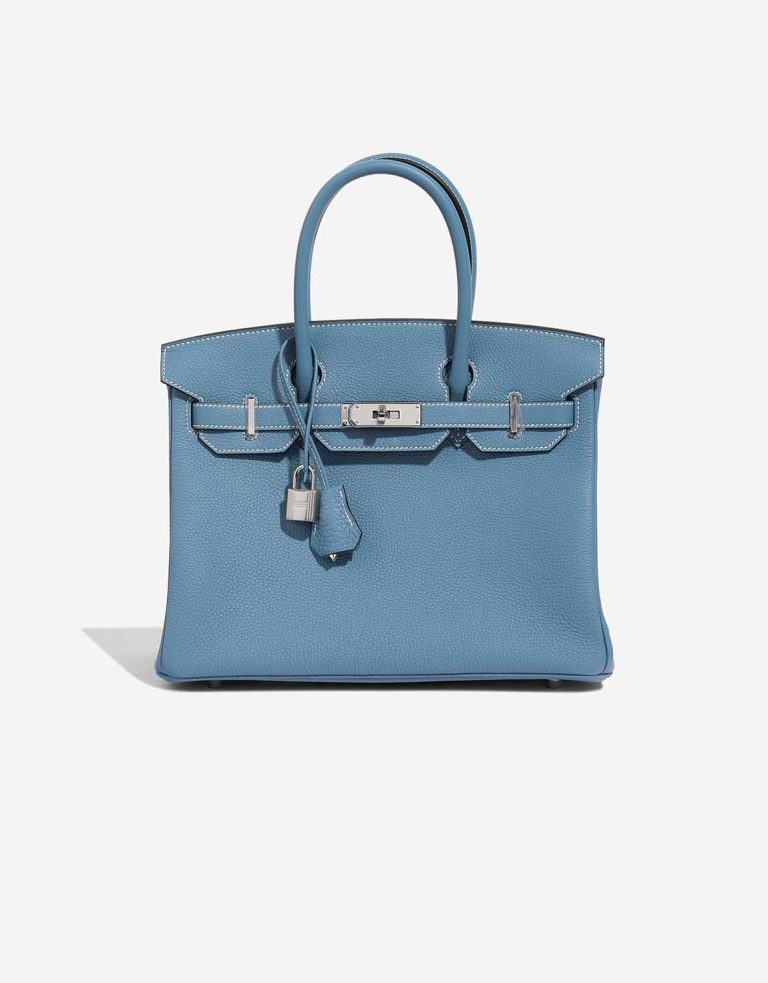 Hermès Birkin 30 Togo Bleu Jean Front | Vendre votre sac de créateur