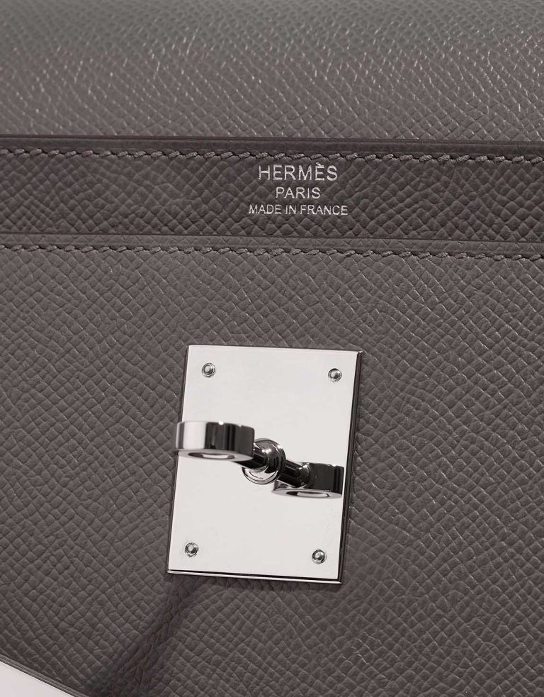 Hermès Kelly Dépêches 36 Epsom Étain Logo | Verkaufen Sie Ihre Designertasche