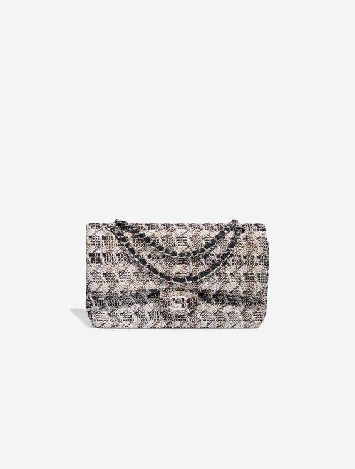 Chanel Timeless Medium Tweed Brown / Beige / Silver Front | Vendez votre sac de créateur