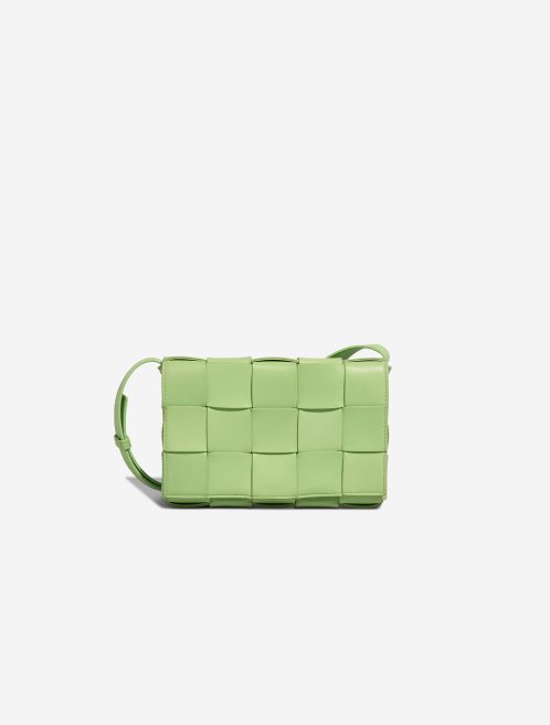 Bottega Veneta Cassette Small Lammleder Grün Front | Verkaufen Sie Ihre Designer-Tasche