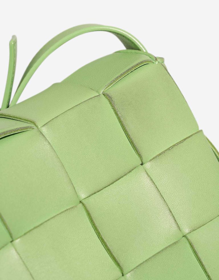 Bottega Veneta Cassette Small Lamb Green Signs of wear | Sell your designer bag